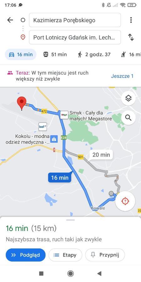 Ferienwohnung Przytulna Kawalerka Z Ogrodem Danzig Exterior foto