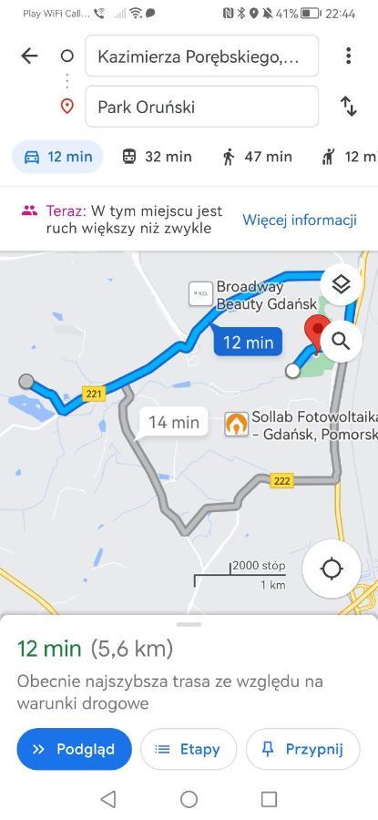 Ferienwohnung Przytulna Kawalerka Z Ogrodem Danzig Exterior foto